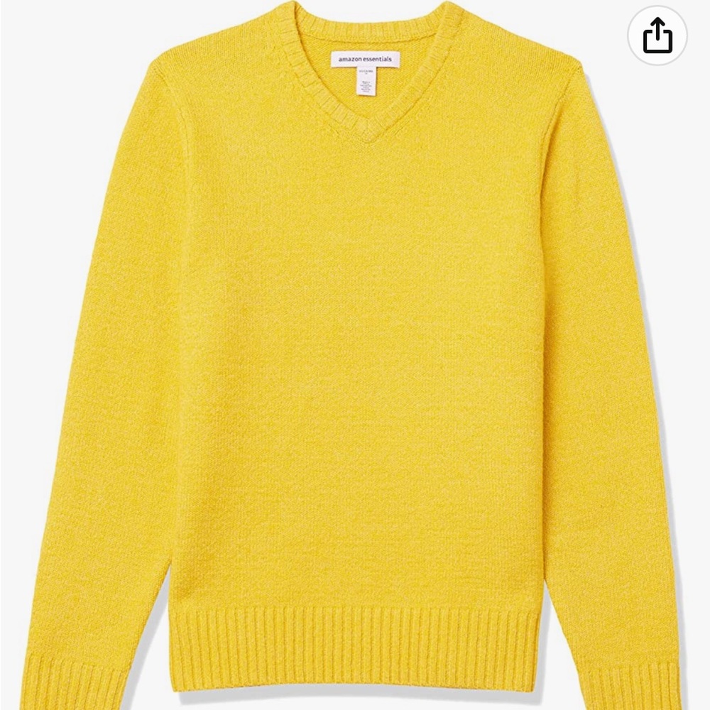 Amazon Essentials Men's Long-Sleeve Soft Touch V-Neck Sweater